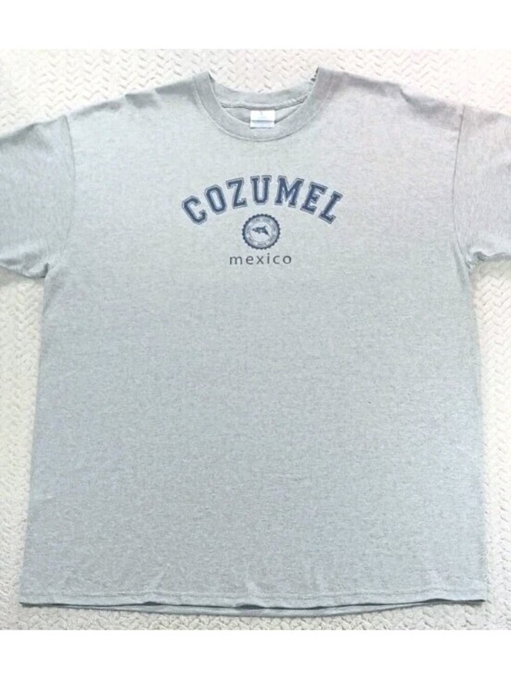 Yazbek - Mens XL - Heavyweight Grey - Cozumel Mexico T-shirt - Short Sleeve